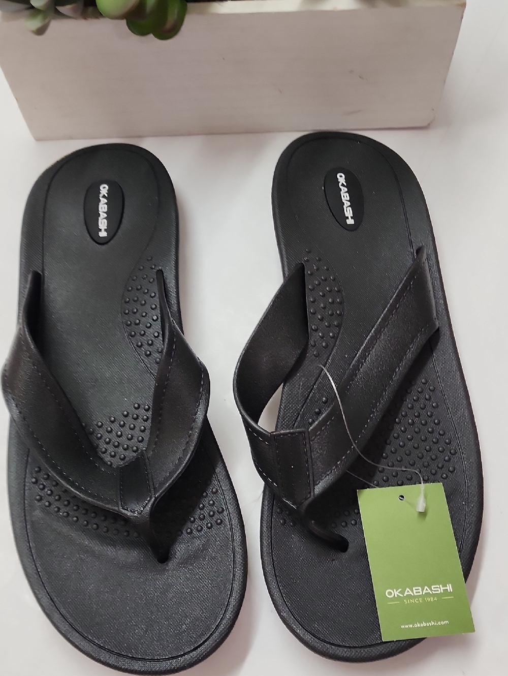 Okabashi Black Everyday Comfort Flip Flops